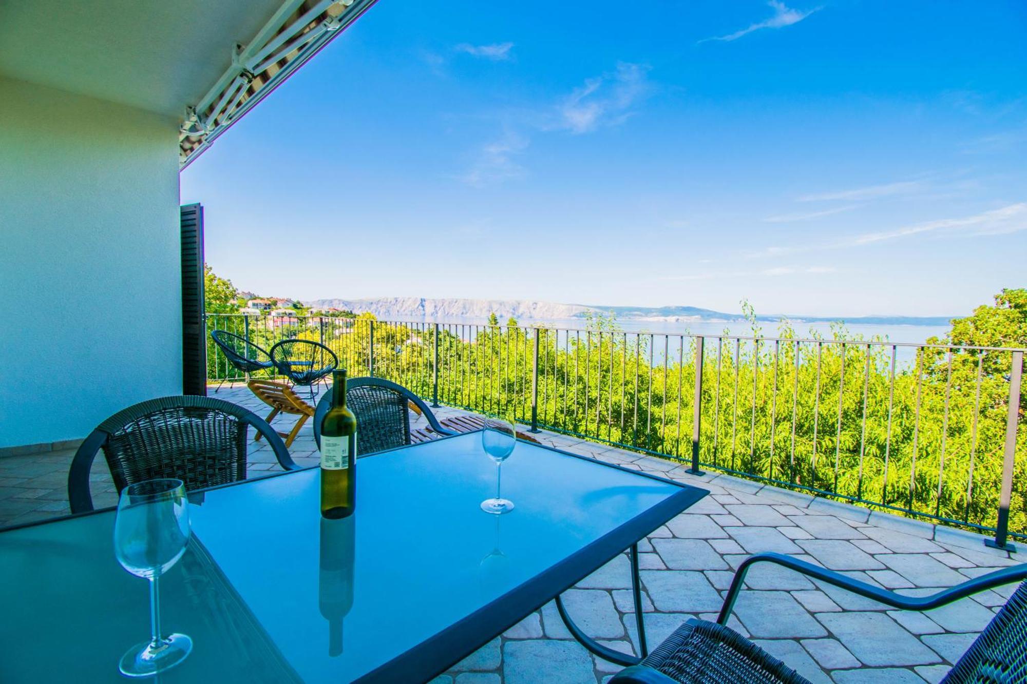 Apartment Vincent With Beautiful Sea View Terrace Klenovica Exterior foto